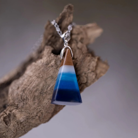 Collana Triangolo Mare Up, Legno di Noce
