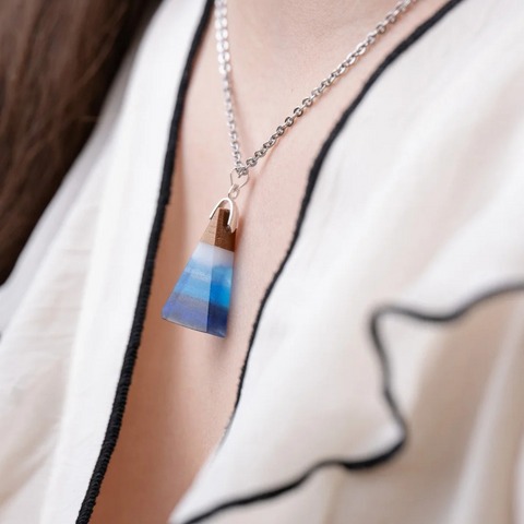 Collana Triangolo Mare Up, Legno di Noce