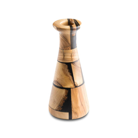 Country Riciclo Vaso per fiori, legno d'ulivo