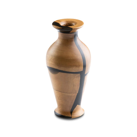 Crossover Riciclo, Vaso per Fiori, Legno di Noce