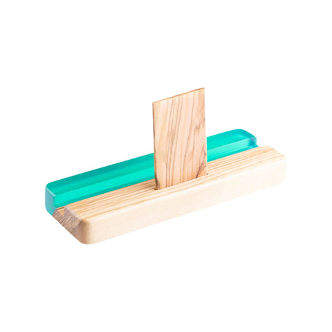 Supporto per tablet da tavolo, in legno d'ulivo