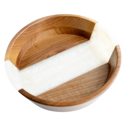 Centrotavola di frutta, in legno di noce