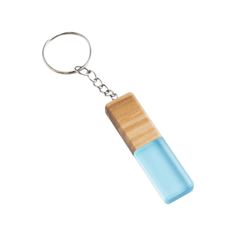 Portachiavi Duo Rettangolo, Legno d'Ulivo