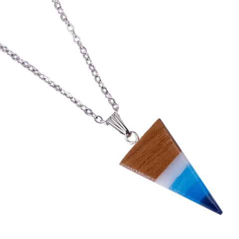 Collana Mare Triangle Down, Legno di Noce