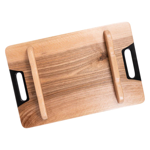 Vassoio da portata Onda, in legno di noce