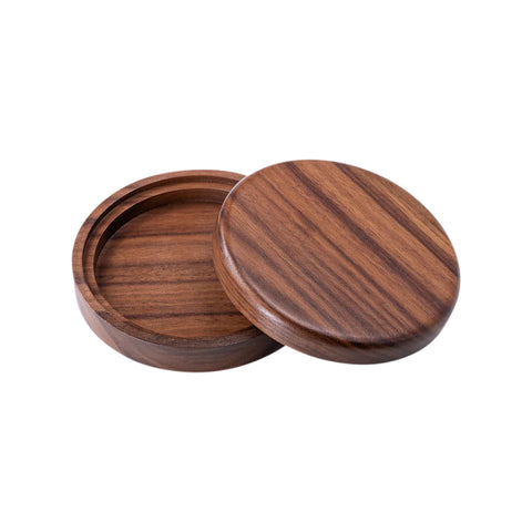 Portagioie rotondo, legno di noce