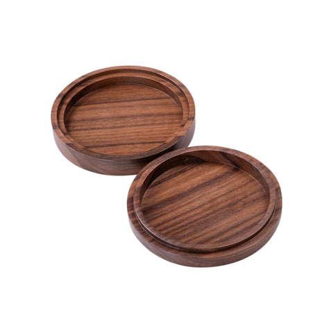 Portagioie rotondo, legno di noce
