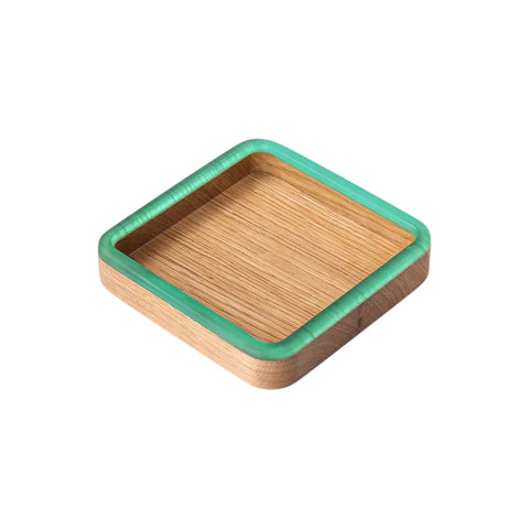 Vassoio quadrato Talen, legno di quercia