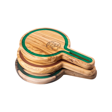 Tagliere rotondo Talen, legno d'ulivo