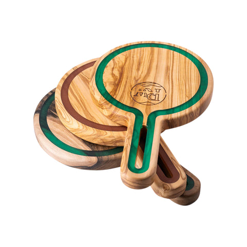 Tagliere rotondo Talen, legno d'ulivo