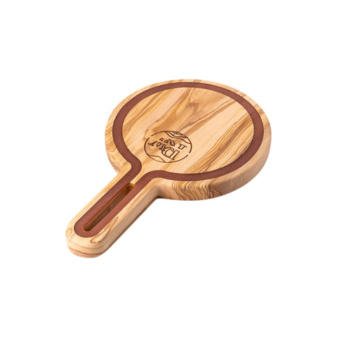Tagliere rotondo Talen, legno d'ulivo