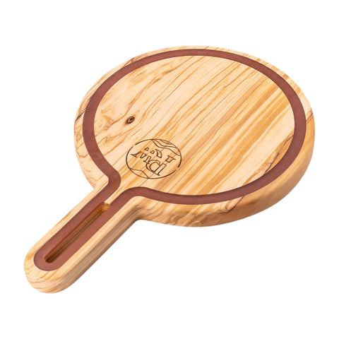 Tagliere rotondo Talen, legno d'ulivo