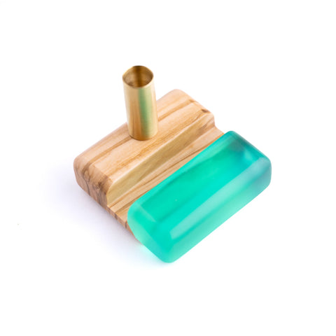 Business card holder with pen holder-ReinWood