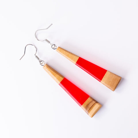 Chiara triangle earrings-ReinWood