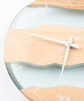 Costa Wall Clock, Ash - Water Resin-ReinWood