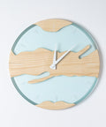 Costa Wall Clock, Ash - Water Resin-ReinWood