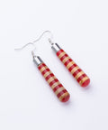 Gemma line cylinder earrings-ReinWood