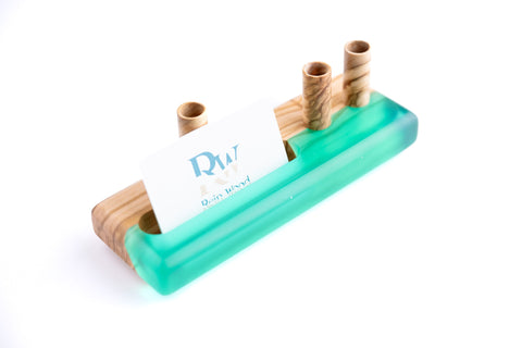 Phone holder with 2 pen holders-ReinWood