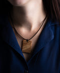 Rectangular Natur necklace-ReinWood