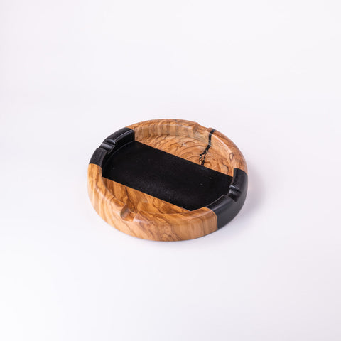 Round ashtray-ReinWood