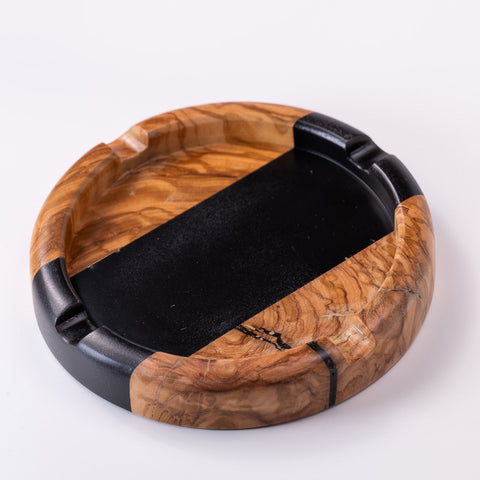 Round ashtray-ReinWood