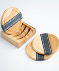 Round saucers set of 4 pieces-ReinWood