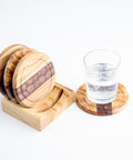 Round saucers set of 4 pieces-ReinWood