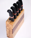 Venus vertical knife holder with 5 knives-ReinWood